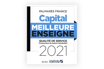 Pour la deuxième année consécutive, Maisons MCA est élue meilleure enseigne 2021 par le magazine Capital