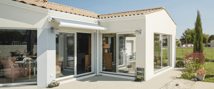 extension d'une maison MCA avec une véranda