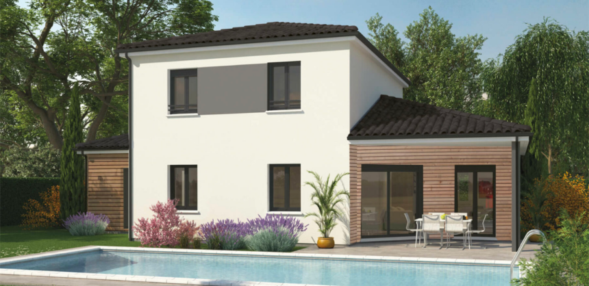 agencer un modèle de maison à étage avec bardage bois