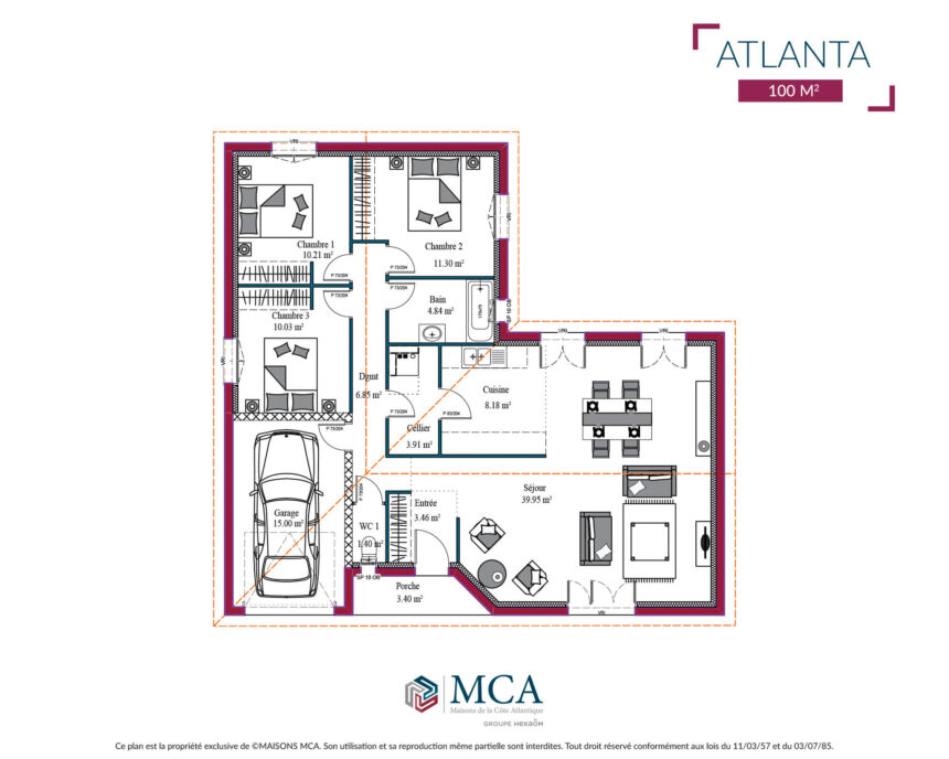 Atlanta - 100 m2
