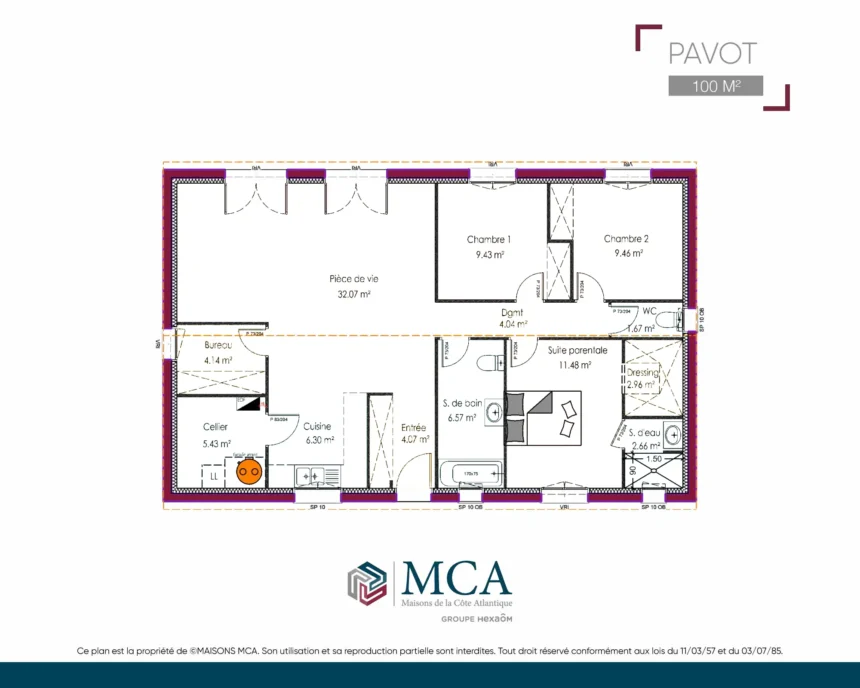 Pavot - 100 m2