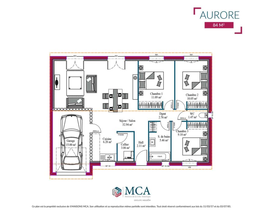 Aurore - 84 m2