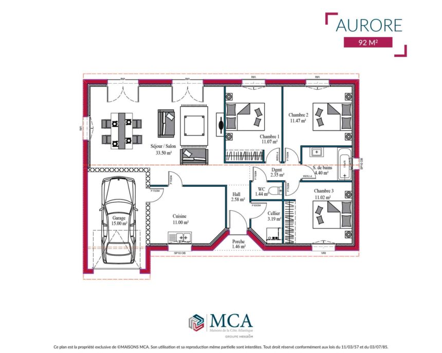 Aurore - 92 m2