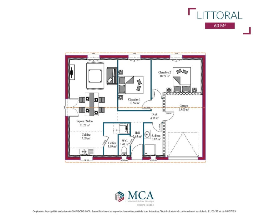Plan maison 4 chambres