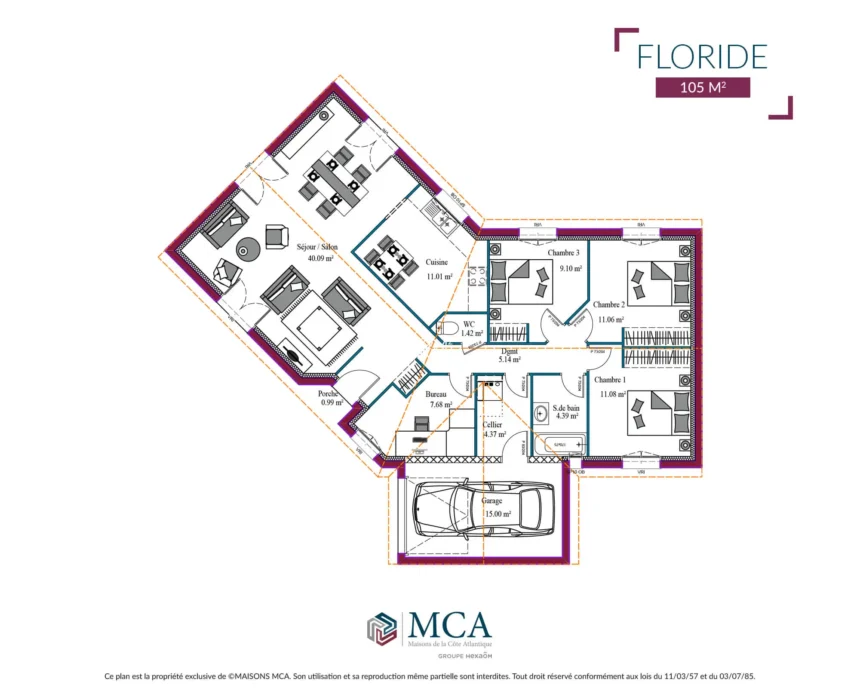 Floride - 105 m2