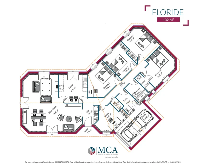 Floride - 132 m2