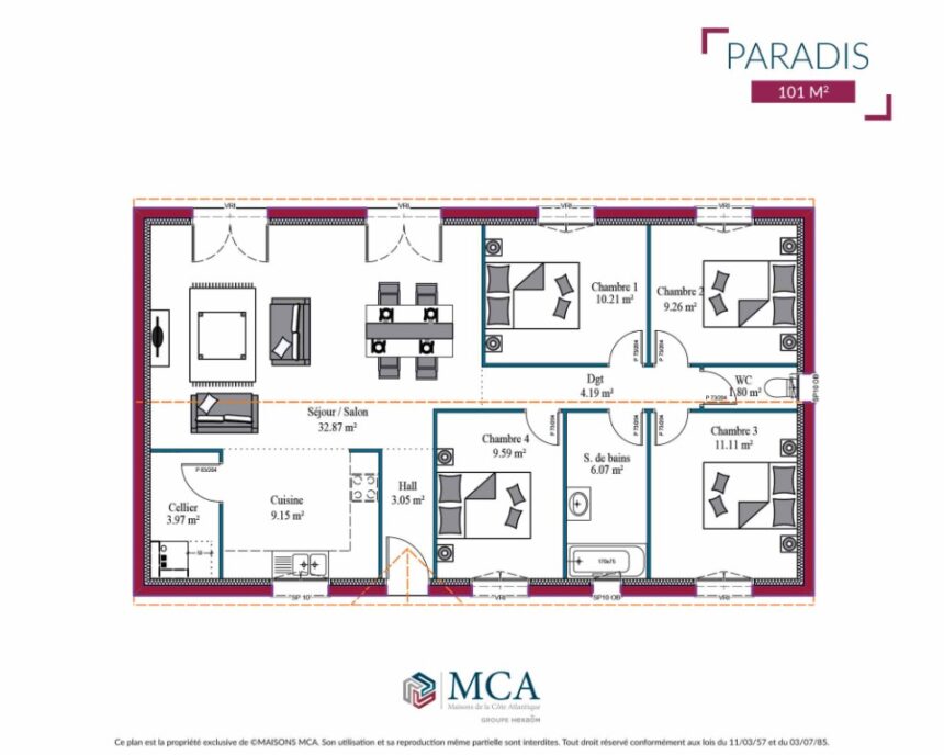 Paradis - 101 m2