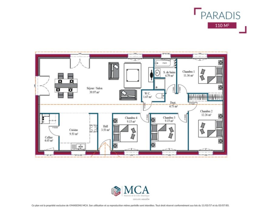 Paradis - 110 m2