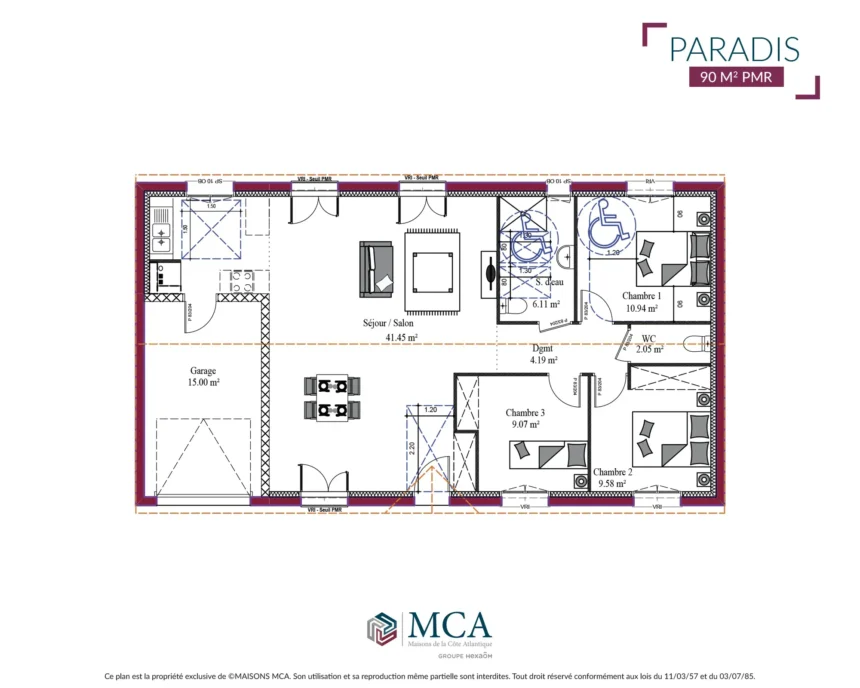 Paradis - 90 m2