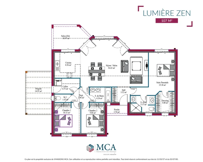 Lumière Zen - 107 m2