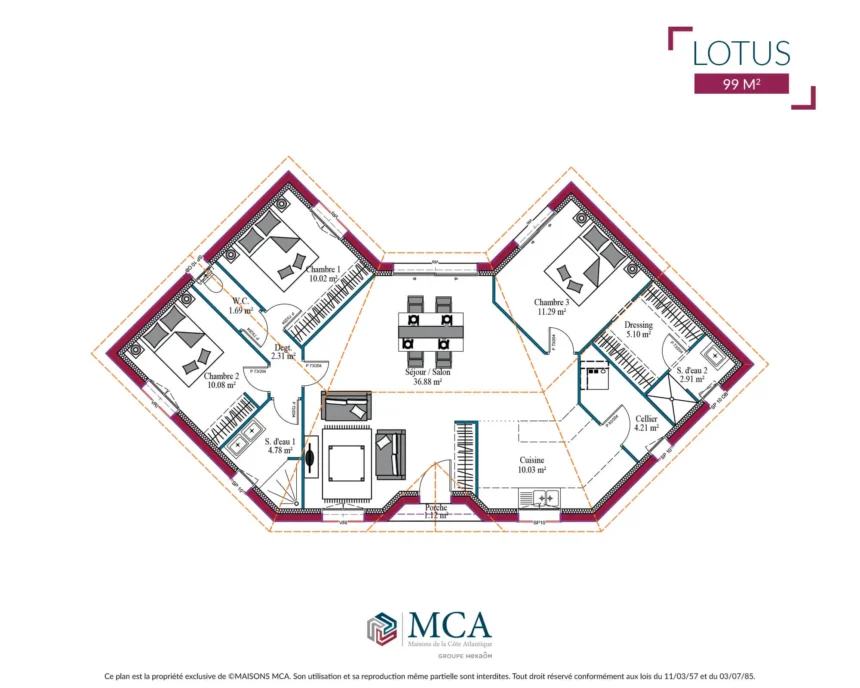 Lotus - 99 m2