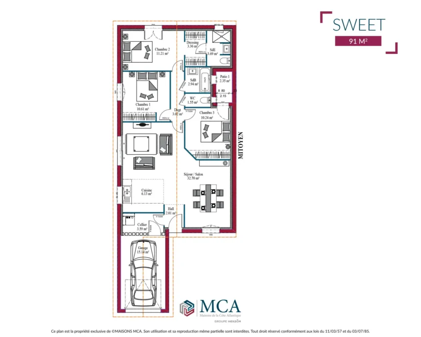 Sweet - 91 m2
