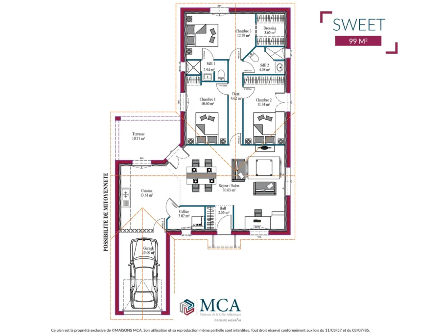 Sweet - 99 m2