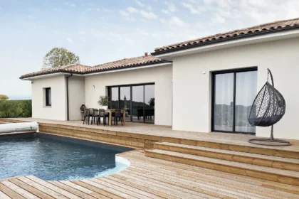 Une maison en U dans l’Entre-deux-mers