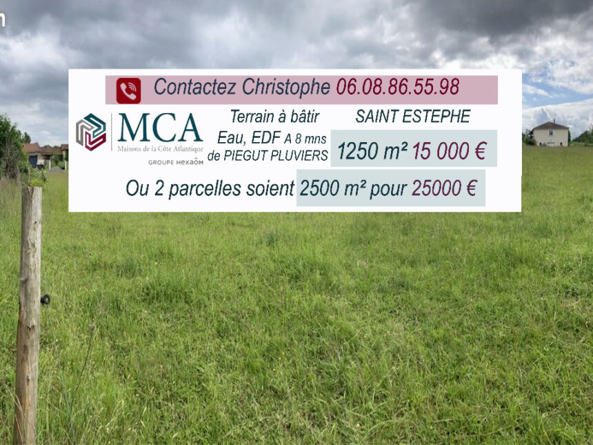 Terrain à bâtir à Piégut-Pluviers (24360)