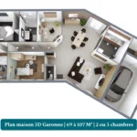 Plan maison 3D