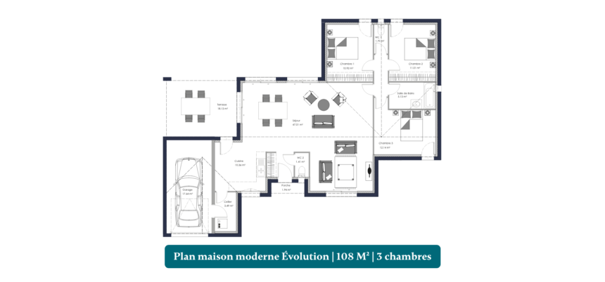 Plan maison moderne