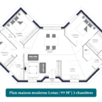 Plan maison moderne