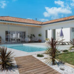 Une maison en L dans les Landes