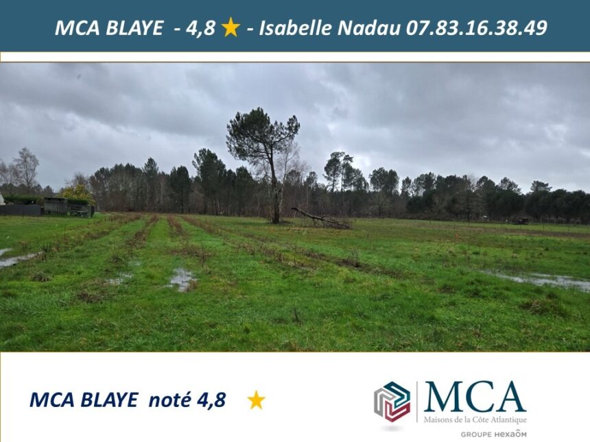 Terrain à bâtir à Saint-Savin (33920)