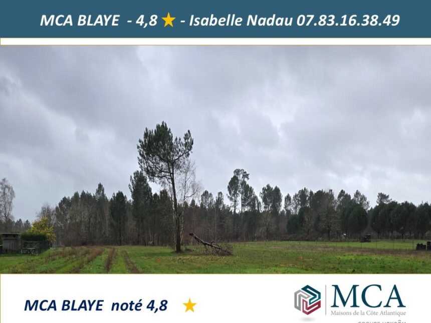 Terrain à bâtir à Saint-Savin (33920)