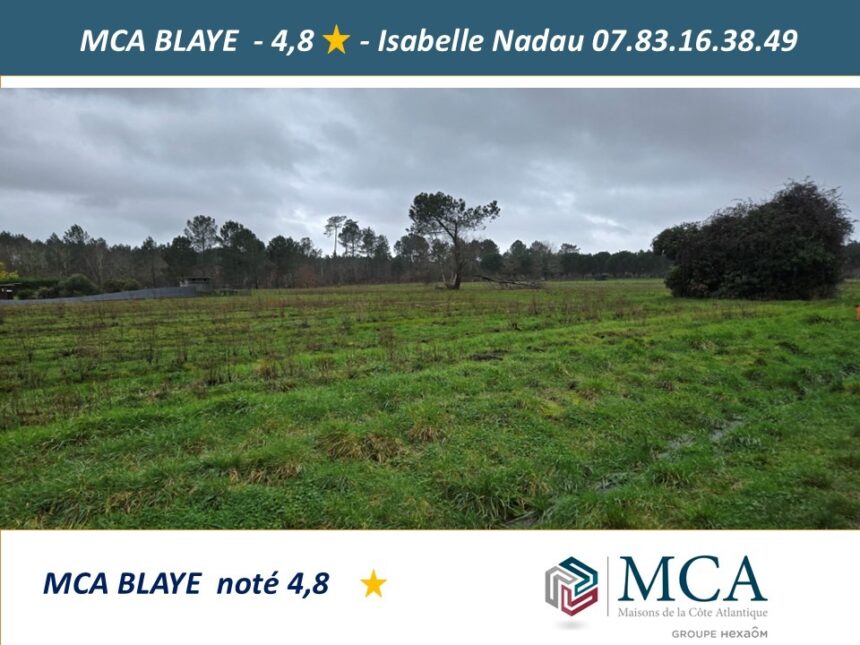 Terrain à bâtir à Saint-Savin (33920)