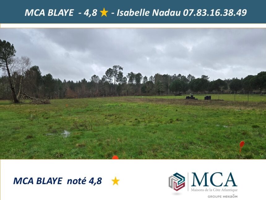 Terrain à bâtir à Saint-Savin (33920)