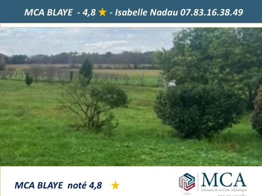 Terrain à bâtir à Cartelègue (33390)