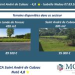 Terrain à bâtir à La Lande-de-Fronsac (33240)