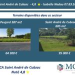 Terrain à bâtir à Périssac (33240)