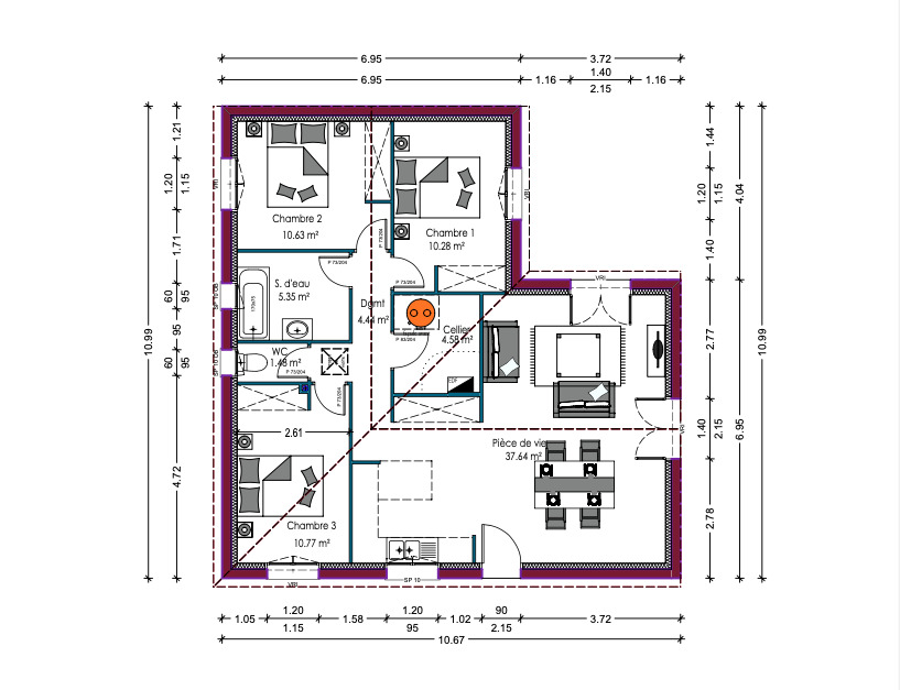 Camelia - 85 m2