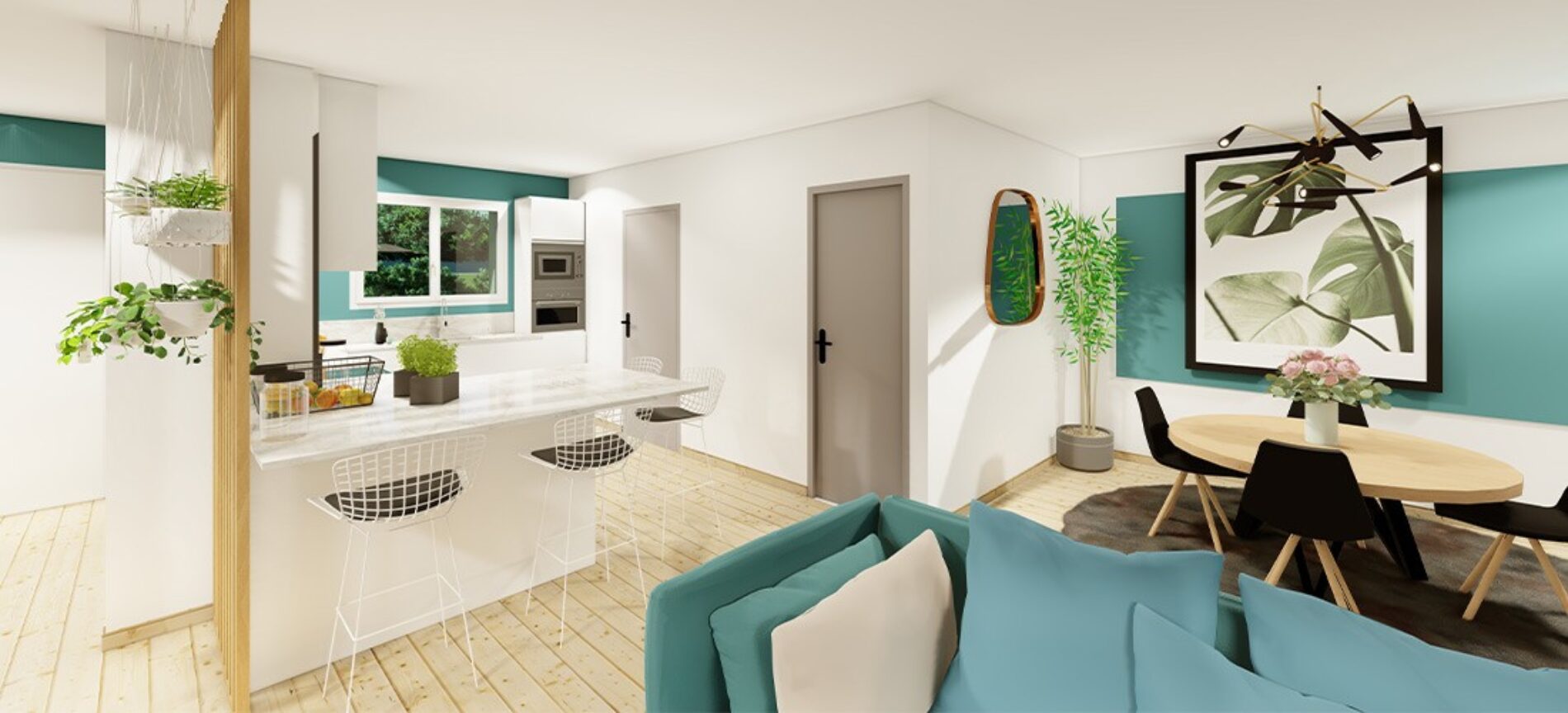 Modèle de maison Pavot | 100 m² | 3 chambres | Maisons MCA