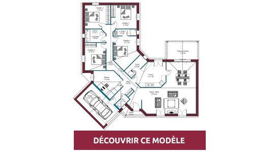 plan maison 4 chambres oleron